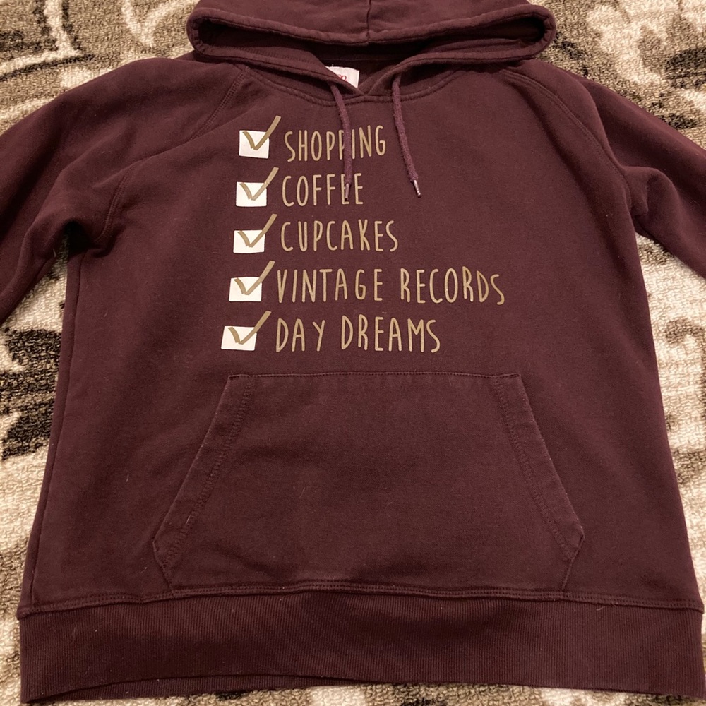 Bongo maroon gold hoodie